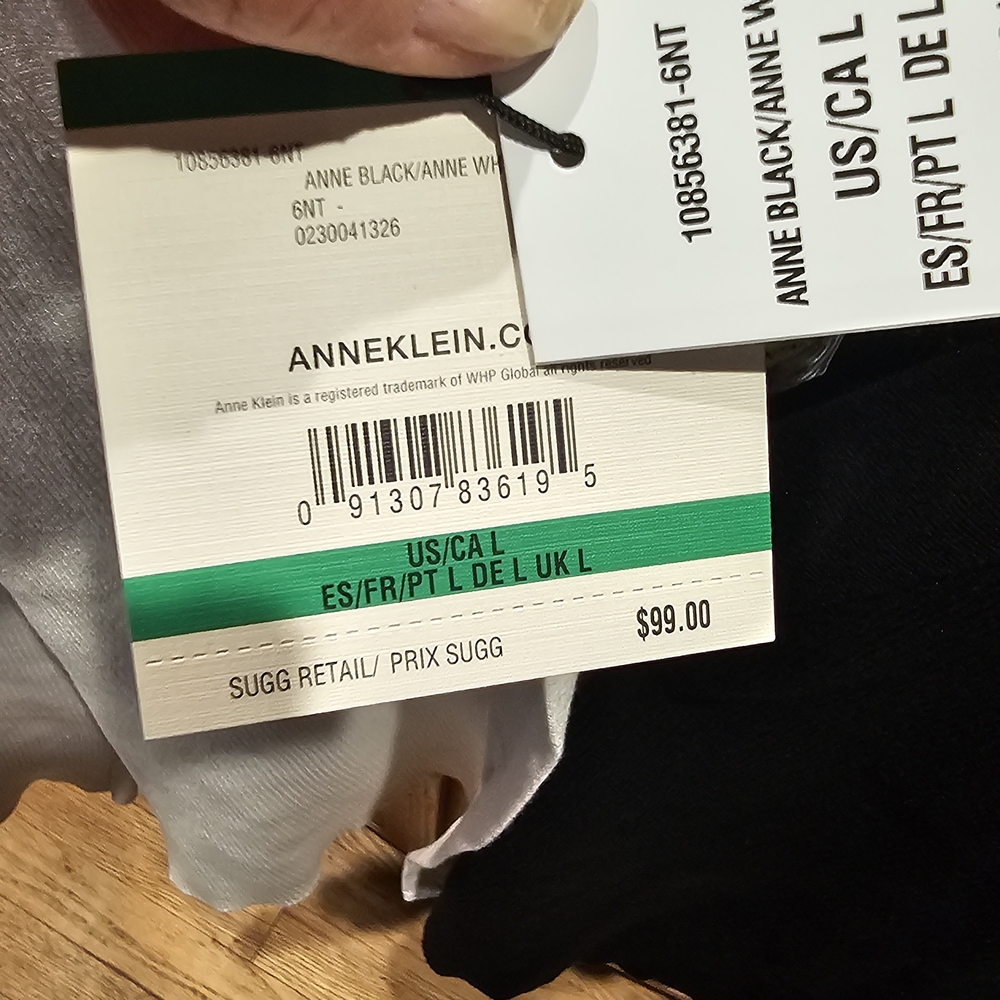 Anne Klein Black and White Cardigan - Picture 3 of 3